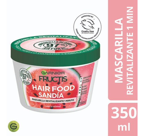Imagen 1 de 5 de Crema De Tratamiento Hair Food Sandia 350 Ml Fructis