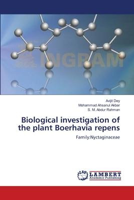 Libro Biological Investigation Of The Plant Boerhavia Rep...