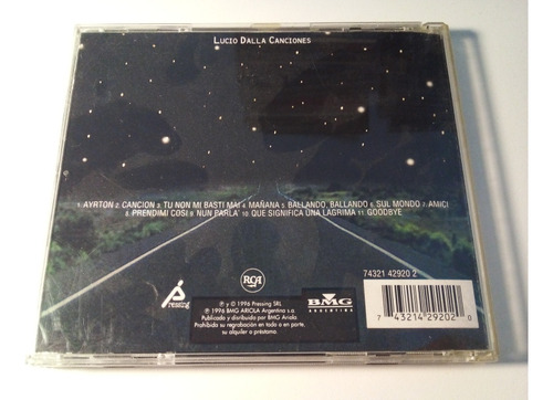 Lucio Dalla - Canciones Cd (Usado)