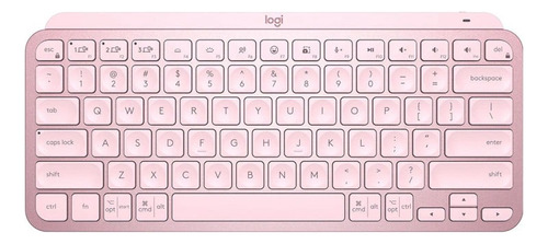 Teclado Logitech Mx Keys Mini Rosa Padrão Us - 920-010507-c