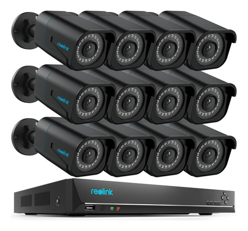 Reo Sistema Camara Seguridad 4k Para Exterior Ip Poe Ser Ir