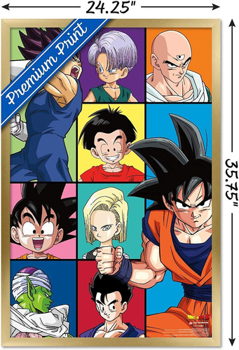 Dragon Ball Z - Póster De Pared Con Cuadrícula, ... | Cuotas sin interés Dragon Ball Z - Póster De Pared Con Cuadrícula, ... | Cuotas sin interés
