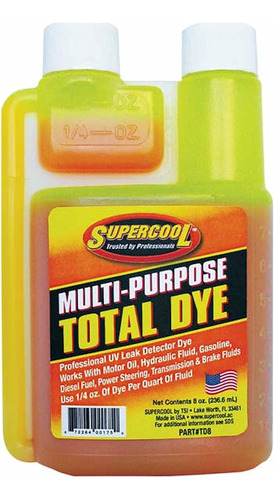 Tinte De Detección De Fugas Uv Supercool, 8 Oz, Color ...