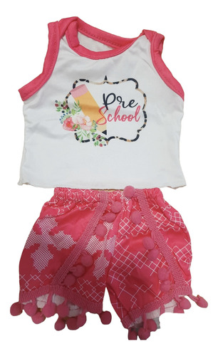 Ropita De Muñeca Bebé Bebotes Muñecos Conjunto Musculosa