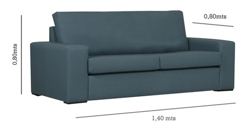 Sillon Emul 2 Cuerpos 1,40 Mts Chenille Premium Dadaa Sofa