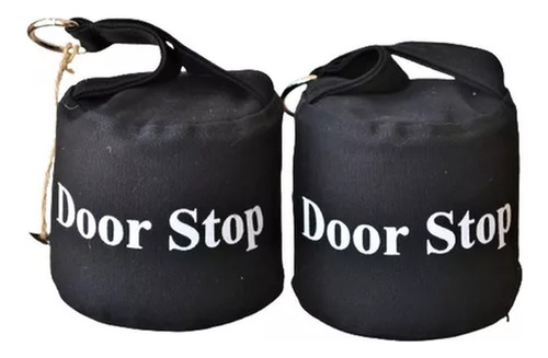 2 Bolsas Bool C/arena Traba Puertas Stop Door Negro