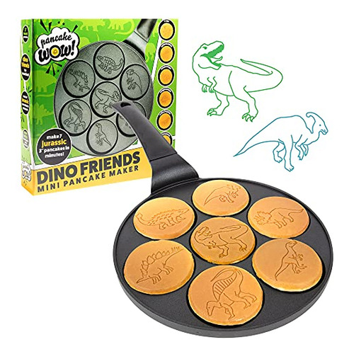 Sartén Dino Mini Pancake - 7 Dinosaurios Únicos,