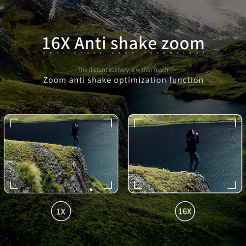 Videocámara Hd 4k Con Zoom Digital De 16x Y 64 Mpx Con