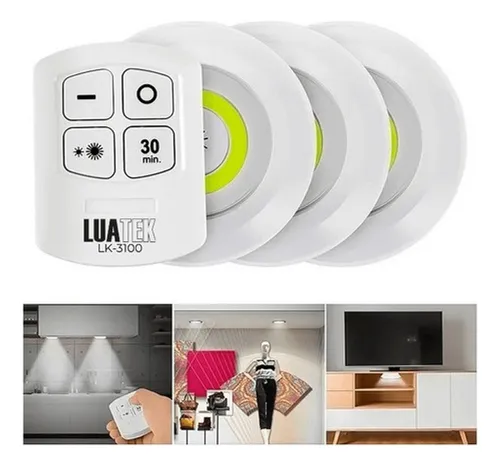comprar Kit De Luces Led Inalámbricas De 3 Focos Con Luces De
