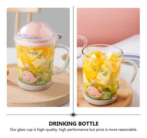 Tarro Para Botella De Agua, Vaso Transparente Con Vaso Para