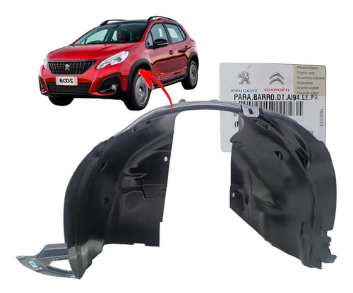 Parabarro Dianteiro Esquerdo Peugeot 2008 Ano 19 A 22 Orig