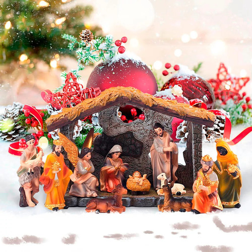Adornos Para Grupos De Pesebre Navideño, Navidad Religiosa