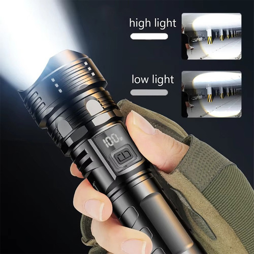 Linternas Led Portátiles Con Carga Usb Y Linterna Con Zoom T