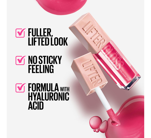 Maybelline New York Lifter Gloss Brillo De Labios Rosa Claro