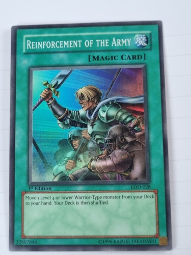 Reinforcement Of The Army Super Rara Lod 1st Yugioh