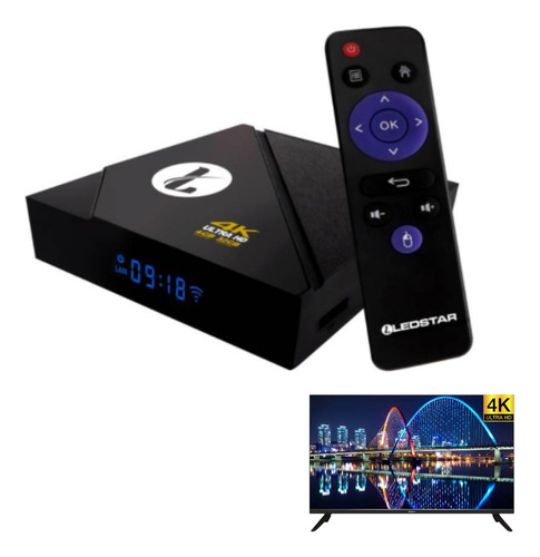 Smart Tv Box Ledstar Plus 4gb Ram 32gb Rom 4k Hd Android 10