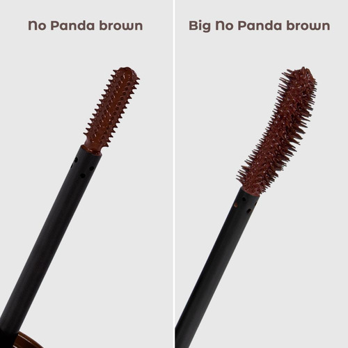 Máscara De Cílios Big No Panda Brown Vizzela Cor Marrom