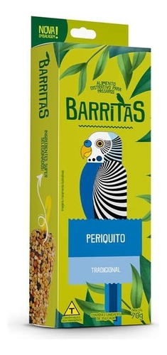 Barritas Alimento Bastão Periquito Tradicional 70g Zootekna