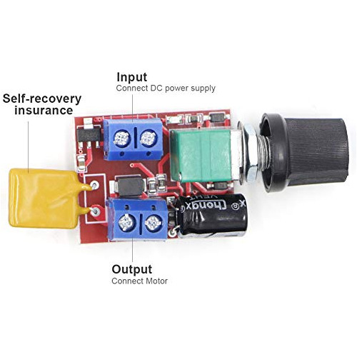 Controlador De Velocidad De Motor Pwm De 3v 6v 12v 24v ...