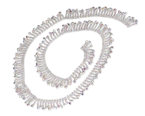 Cadena De Borlas Con Diamantes De Imitación, Forma Redonda,