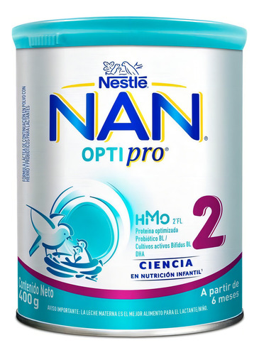 Leche De Fórmula En Polvo Sin Tacc Nestlé Nan Opti Pro En Lata De 1 De 400g - 6 Meses A 1 Años
