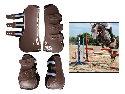 Botas Protectoras De Neopreno Delantero + Trasero Marrón Xl