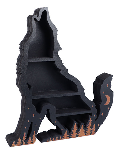 Estante Expositor De Madera Wolf Wood Crystal, Clásico, Mult