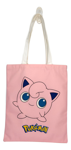 Tote Bag Pokemon Personaje Jigglypuff Bolsa De Manta Algodón