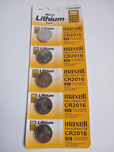 Blister Pila Maxell Cr2016 (lithium)3v Para Reloj Calculador