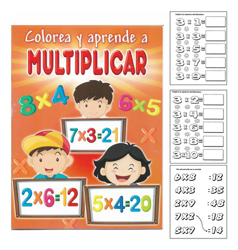 Cuaderno Para Colorear Y Aprender A Multiplicar - Leocolor -