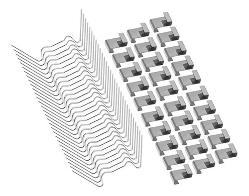 50x Clips De Acero Inoxidable Para Invernadero Clips De