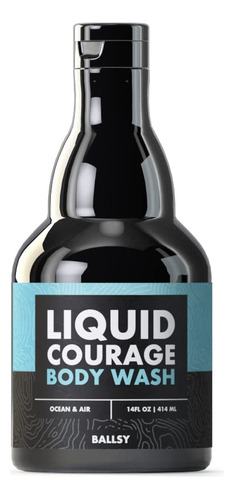 Ballsy Liquid Courage Gel De Bano Para Hidratar La Piel, Con