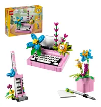 Comprar Lego 3 Em 1 Blocos De Montar Máquina De Escrever Com Flores