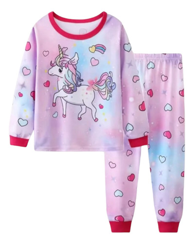 Pijama Para Niña De Unicornio