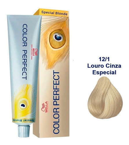  Coloração Wella Color Perfect 60g + Welloxon 20v Todas Cores Tom 88.71 cor 12/1 louro ultraclarissimo acizentado