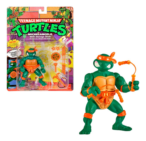 Figura Michelangelo Miguel Angel, Tortugas Ninja Tmnt Retro