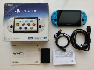 Sony Psvita Playstation Vita Slim Aqua Blue En Caja + Juegos