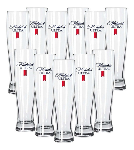 Vaso Michelob Ultra 473 Ml Cristal Usa 1 Pieza Color Transparente