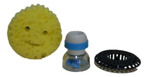 Esponja Carita, Extensor Anti Splash + Tapón Filtro Bacha