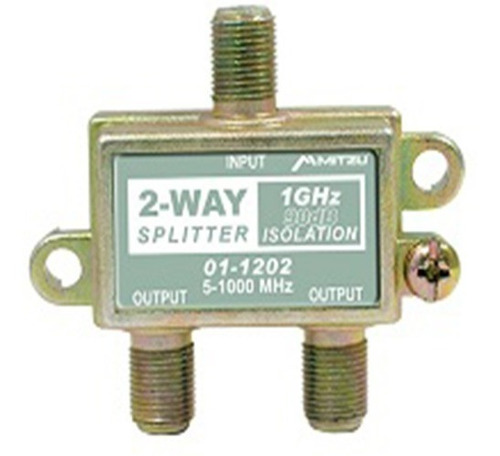 Divisor Coaxial 1 Entrada Y 2 Salidas 10 Piezas