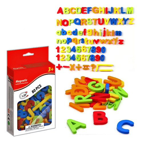 Juego De Imanes Con Letras Y Números Alfabéticos Y Símbolos