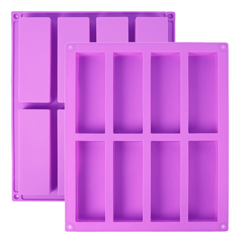 Moldes De Silicona Para Granola, 2 Piezas, 8 Cavidades