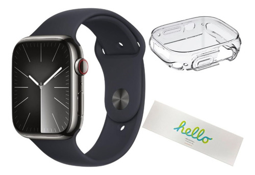 Smart Watch Hello 3 Pro Plus 4gb Amoled Reloj Inteligente Caja Negro Espacial Correa Negro Espacial