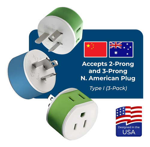 Adaptador De Enchufe Orei Australia, Nueva Zelanda, China Ti