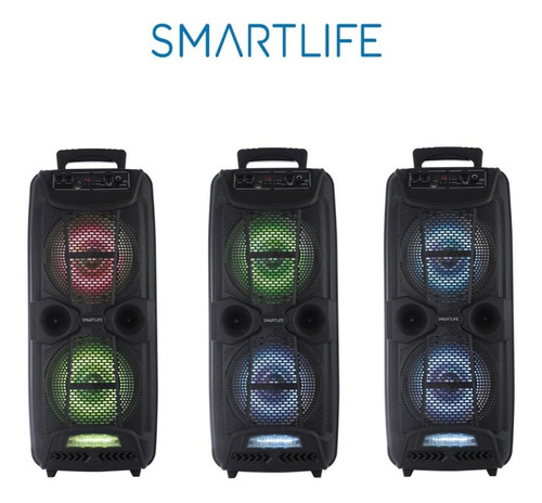 Imagen 5 de 10 de Parlante Smartlife Portátil Partybox 2 Vía 8 15w Pb-208015