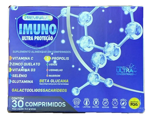 Previnavit Imuno Ultra Proteção 30 Comprimidos Idn Labs
