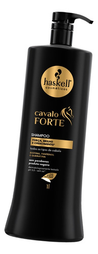 Kit Shampoo Haskell Cavalo Forte Pantenol 1 Litro - 02un