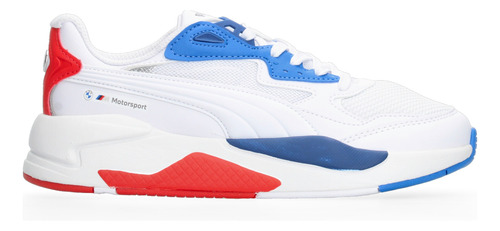 Tenis Puma X-ray Speed Blanco Con Azul Y Rojo Para Hombre