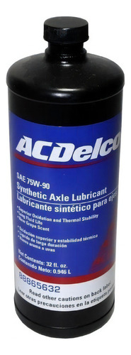 Aceite Transmisión Manual 75w90 Sintectico Acdelco