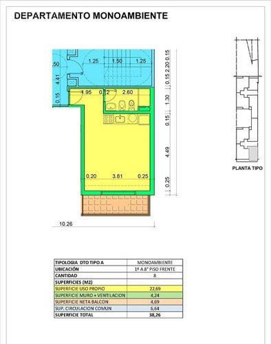 Imagen 4 de 4 de San Luis 2100 - 1 Dormitorio En Venta En Rosario